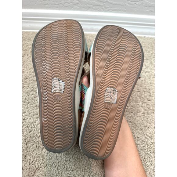 SPRING STEP L’Artiste Leather Sandals Women’s Multicolor Slingback | Size 36 - Picture 7 of 7